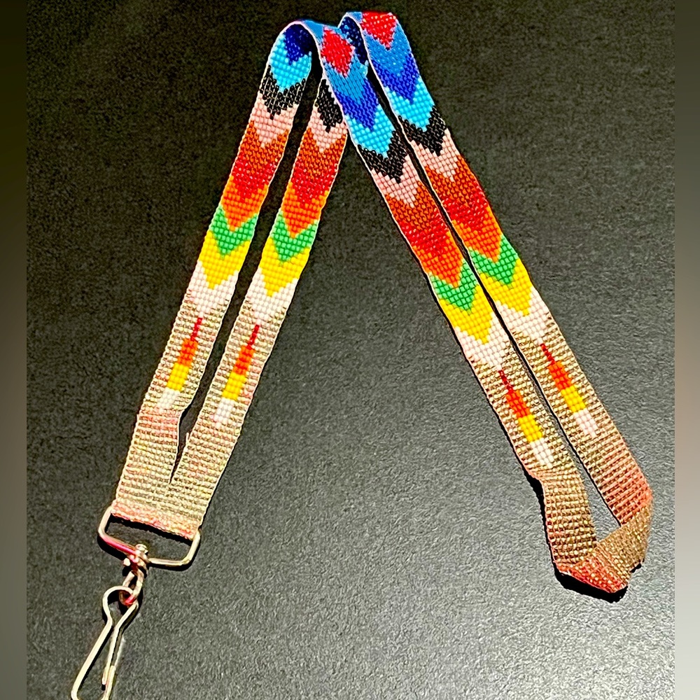 Native American beaded lanyard